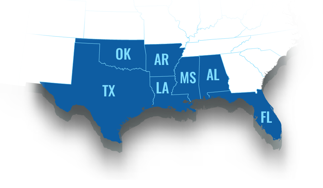 Kemco service area map